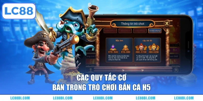 Các quy tắc cơ bản trong trò chơi bắn cá H5