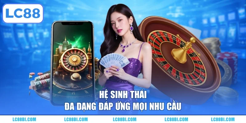 Hệ sinh thái đa dạng đáp ứng mọi nhu cầu
