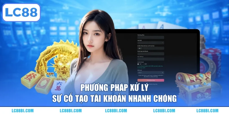 Phương pháp xử lý sự cố tạo tài khoản nhanh chóng